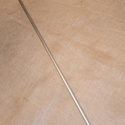Baguette pour poudre noir en aluminium L75cm , diamètre 10mm