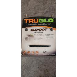 Guidon fibre optique longue vert TRUGLO autocollant