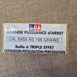 MUNITION SOLOGNE CAL 8X65 RS