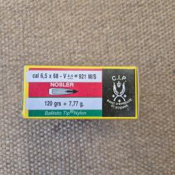 MUNITION SOLOGNE 6.5X68