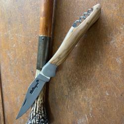 COUTEAU LE BOUGNA BOIS BOIS   TECK TIRE  BOUCHON   2025  6