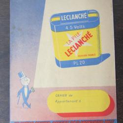 Protège cahier pile Leclanché 1950