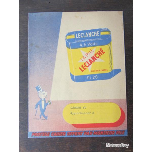 Protge cahier pile Leclanch 1950