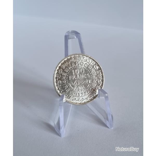 100 Francs Argent Mohammed V 1953 Maroc 1372 Empire Cherifien