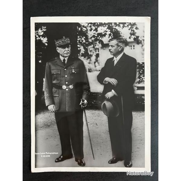 PHOTO Marchal PETAIN et Pierre LAVAL.