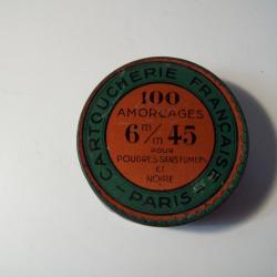 boite amorces 6.45 cartoucherie francaise
