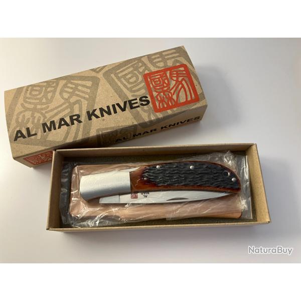 Rare Couteau Pliant AL MAR EAGLE CLASSIC 1005HJB - SEKI JAPAN - NEUF - Annes 90