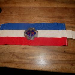 BRASSARD TRICOLORE DES " VOLONTAIRE NATIONAUX " -1923-1936