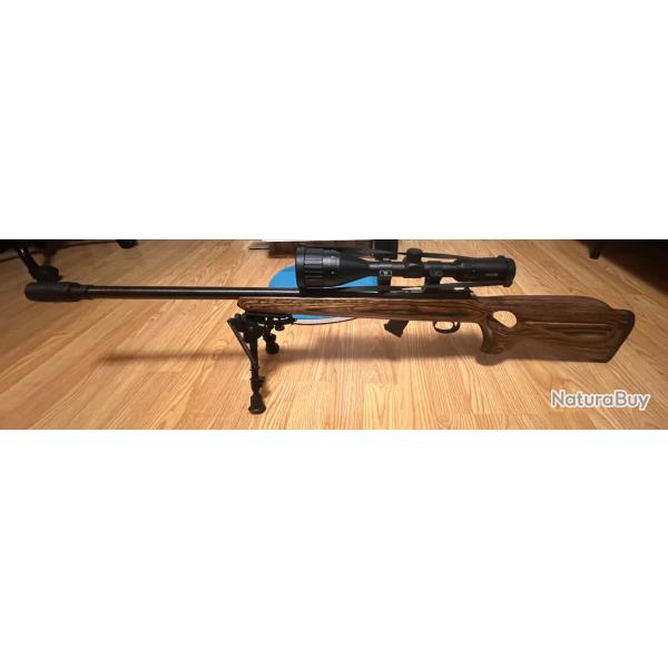CZ455 cal.22 avec lunette de vise et sac