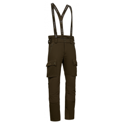 Pantalon de chasse à bretelles Muflon Pro kaki Deerhunter