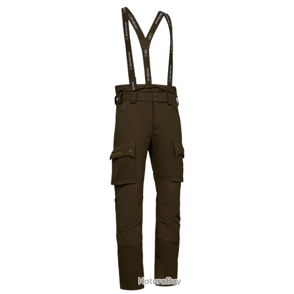 Pantalon de chasse  bretelles Muflon Pro kaki Deerhunter
