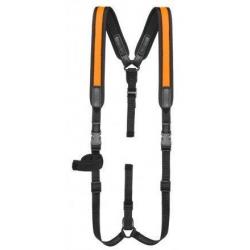 Bretelle harnais néoprène avec grenadière orange VERNEY CARRON