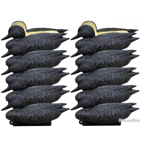 Pack 10 appelants sarcelles mousses noires