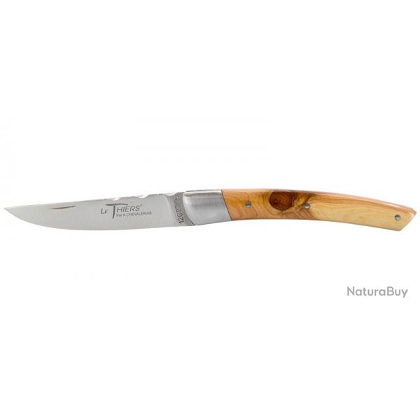 Couteau Coutellerie Chevalerias Le Thiers 1 pice - Lame 110mm - 1 Mitre inox - Manche Genvrier