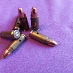 7,62 Tokarev. Lot de 6 cartouches neutralisées.