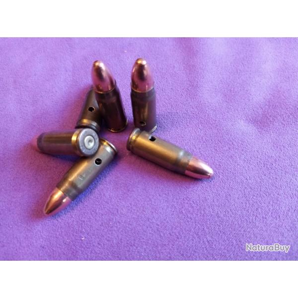 7,62 Tokarev. Lot de 6 cartouches neutralises.