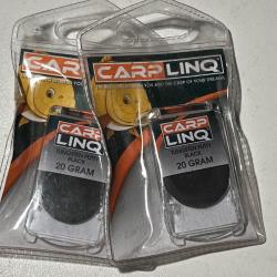 2 x 20 gr PATE tungsten putty black Carplinq pâte TUNGSTENE plombée peche carpe
