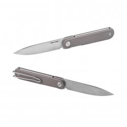 Couteau Real Steel Iris Coyote Lame Acier 12C27 Manche G10 Linerlock IKBS RS8061BC
