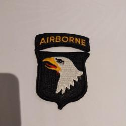 Patch armée us 101st AIRBORNE DIVISION avec le tab AIRBORNE ORIGINAL 1