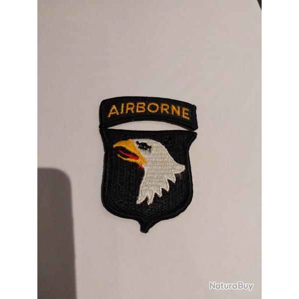 Patch arme us 101st AIRBORNE DIVISION avec le tab AIRBORNE ORIGINAL 1