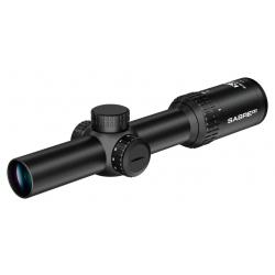 Lunette Sabre Optics 1-4x24 Ret 4 Dot Rouge Vert X4