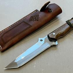 NOUVEAU Couteau lame tanto forgée LLF série CHASSE enchère