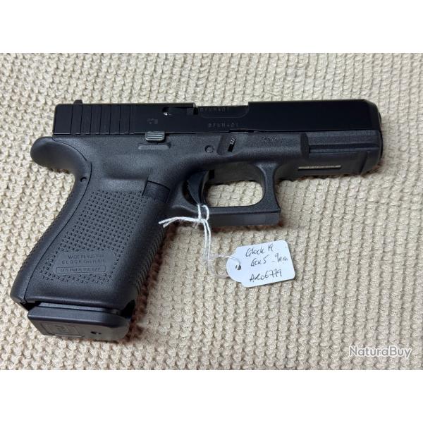 In Glock we trust ! Occasion Glock 19 Gen 5 - 9mm - 3 chargeurs + mallette - ADF-BF360-1