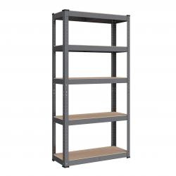 Étagère charge lourde à 5 niveaux 150 x 75 x 30 cm charge totale 650 kg (130 kg/niveau) étagère de
