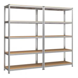 Étagère charge lourde à 5 niveaux meuble de rangement en acier montage sans outil étagère de garage