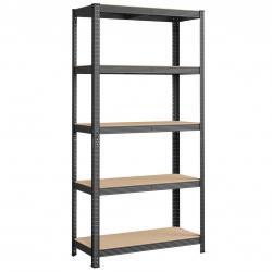 Étagère charge lourde métallique 180 x 90 x 40 cm 5 niveaux charge totale 875 kg (175 kg/niveau) ét