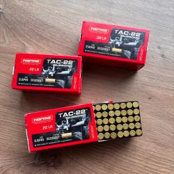 150 Munitions Norma Tac-22 Subsonique