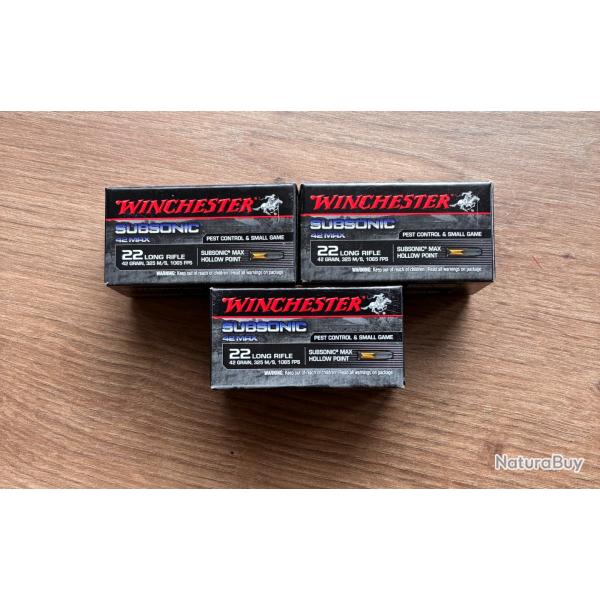150 Munitions Winchester Subsonic