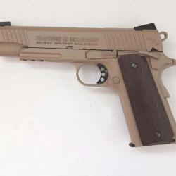 SA 1911 tan Military 4.5mm billes acier  blowback - poignées bois (au choix)
