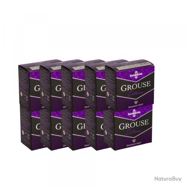 250 CARTOUCHES GAMEBORE GROUSE 12/70 33GR BG ( 10 BOITES DE 25 MUNITIONS ) desto-mun
