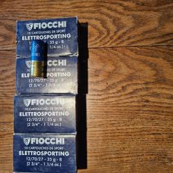 Cartouches Fiocchi elletrosporting 12/70 35g pb8 4 boîtes de 10
