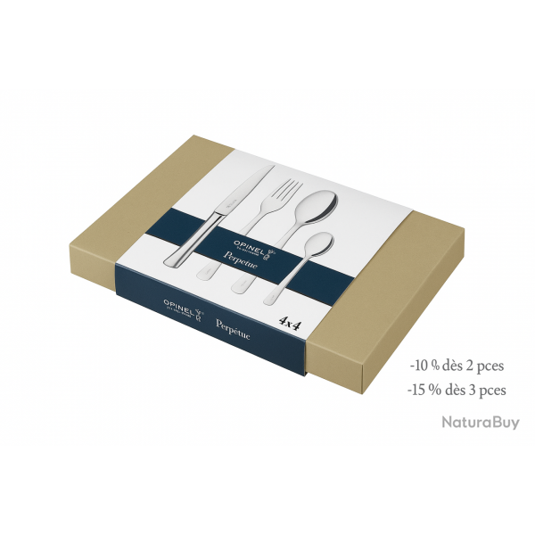 Opinel - Mnagre de Couverts Inox Perptue | -10 % ds 2, -15 % ds 3