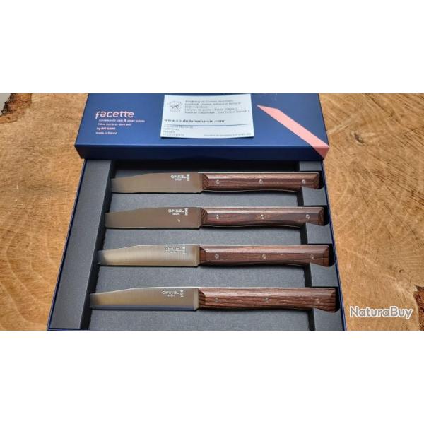 Opinel Set de 4 couteaux de table , Facette