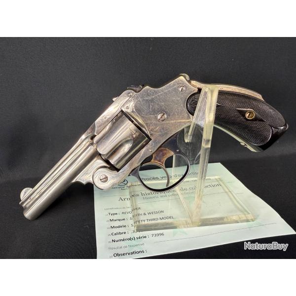 SUPERBE SMITH&WESSON SAFETY 3me modle cal .38sw