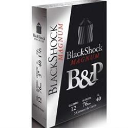 Cartouches B&P Black Shock Magnum 40g - Cal. 12 x1 boite
