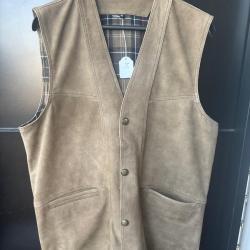 gilet sans manche en peau M, L XL  neuf destockage chasse enchere
