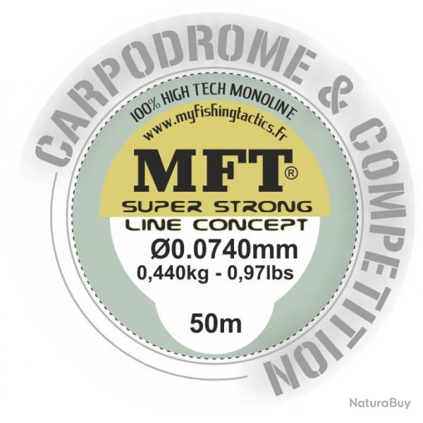 Nylon Special Carpodrome - MFT  - Bas de ligne 50m  0.09mm