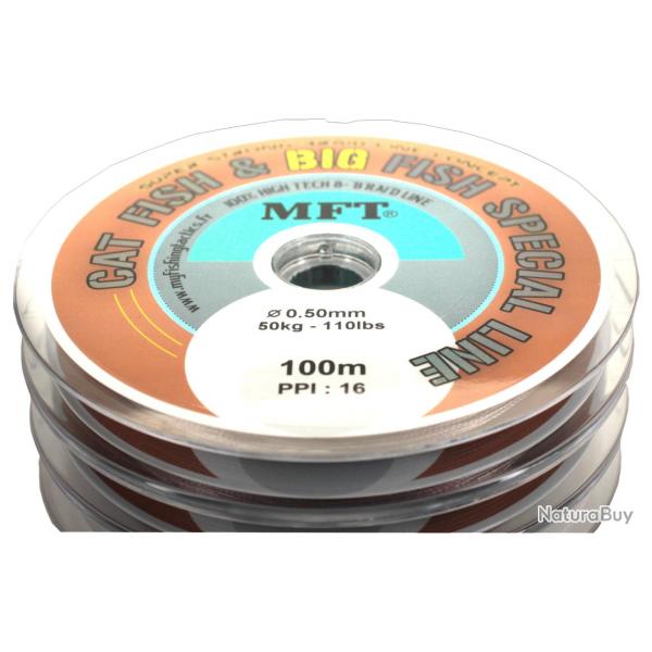 MFT  - Tresse X 8 brins - Cat Fish & Big Fish  0.50mm