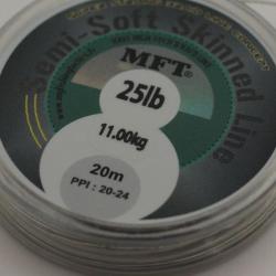 Tresse à bas de ligne - Semi Soft Skin Line - MFT ® 25lbs