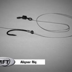 MFT ® - Aligner Rig - Bas de ligne monté Pêche Carpe - Pack x 2 montages N°6