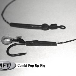 MFT ® - Combi Pop Up - Bas de ligne monté Carpe - Pack x 2 montages N°6