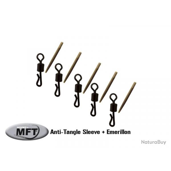MFT  - Pack x 5 Anti-Tangle Sleeve + Emerillon ( 40mm )
