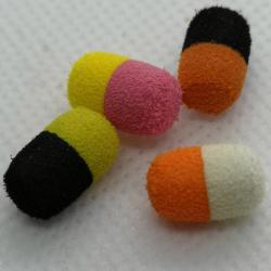MFT ® - EVA DUMBLE ZIG Ø 8 mm x 13 mm / Dumbell mousse flottante EVA - Bicolore