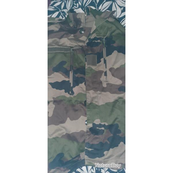 Veste de treillis camouflage centre Europe modle F2 rglementaire Arme Franaise