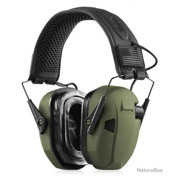 Casque antibruit lectroniques SAVIOR vert