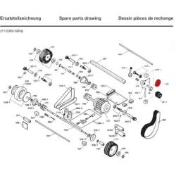 Pièce de rechange Dick - Disque de déviation pour affûteuse à bande Dick SM-160T